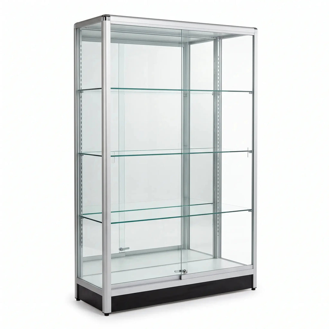 4-Foot Extra Vision Glass Wallcase Display Cabinet
