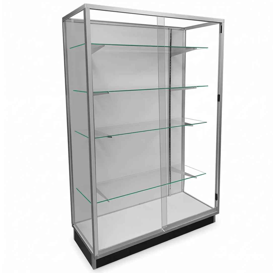 4-Foot Extra Vision Glass Wallcase Display Cabinet