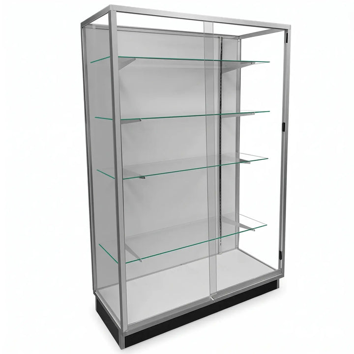 4-Foot Extra Vision Glass Wallcase Display Cabinet
