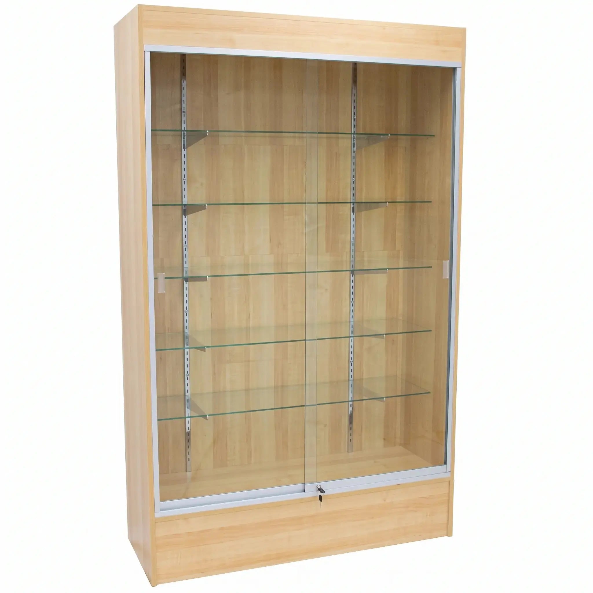 4-Foot Full Vision Wood Wallcase Display Cabinet - WCB4