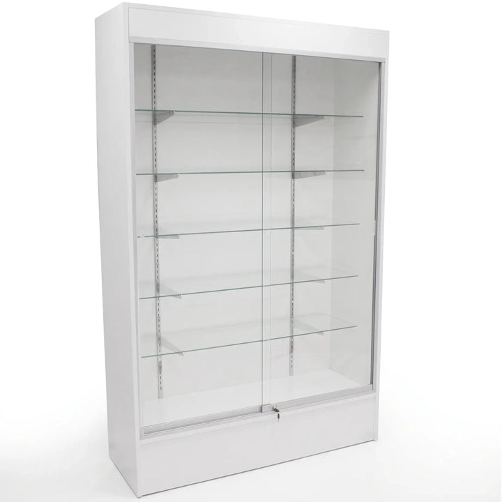 6-Foot Full Vision Wood Wallcase Display Cabinet - WC6