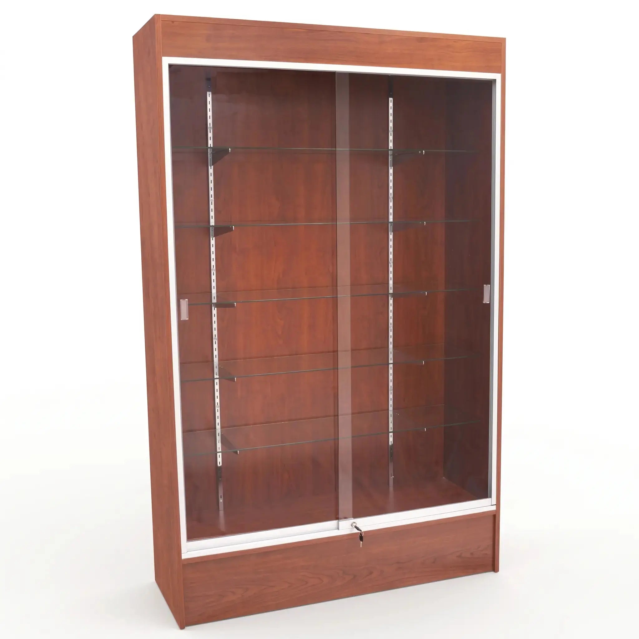 6-Foot Full Vision Wood Wallcase Display Cabinet - WC6