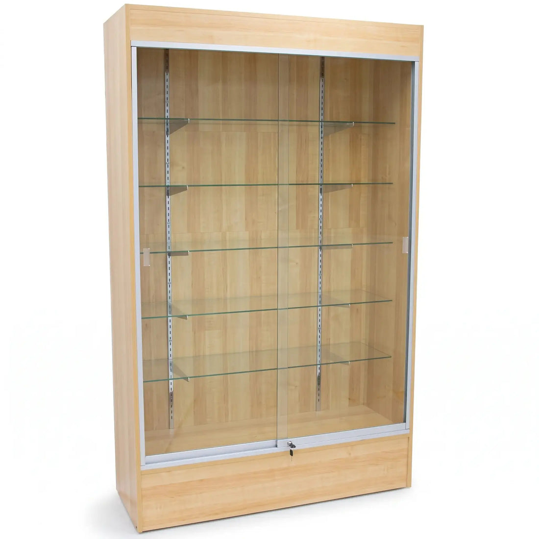 6-Foot Full Vision Wood Wallcase Display Cabinet - WC6