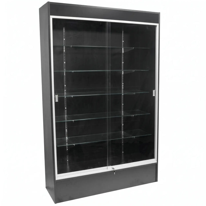 6-Foot Full Vision Wood Wallcase Display Cabinet - WC6