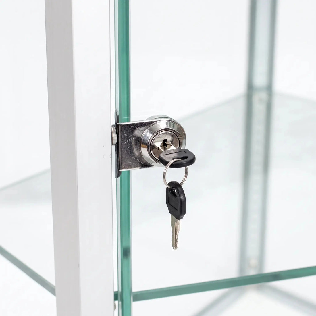 Extra Vision 20" Square Corner Display Case with Swing Door