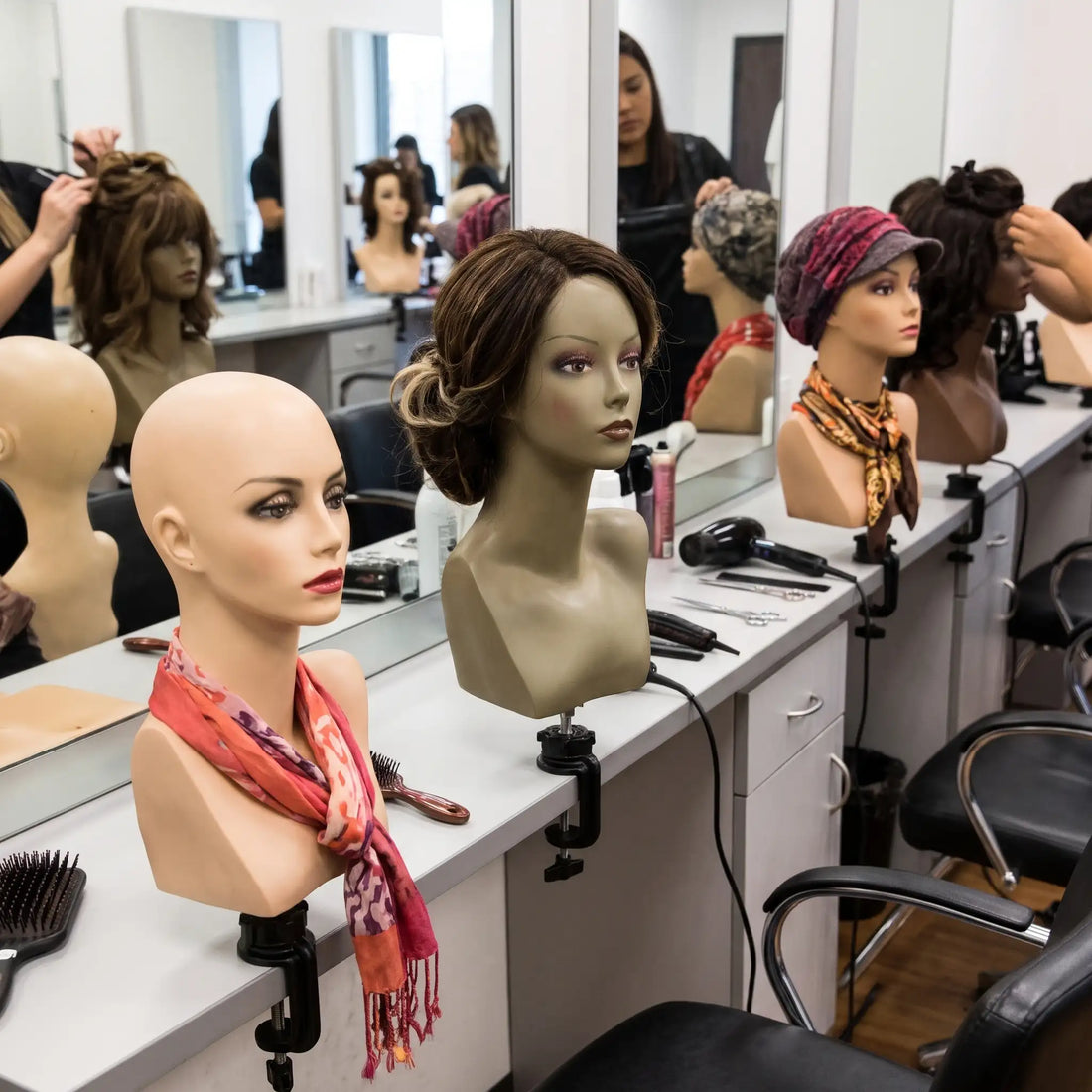 Gently Used Beauty Mannequin Heads – Assorted Skin Tones & Shades
