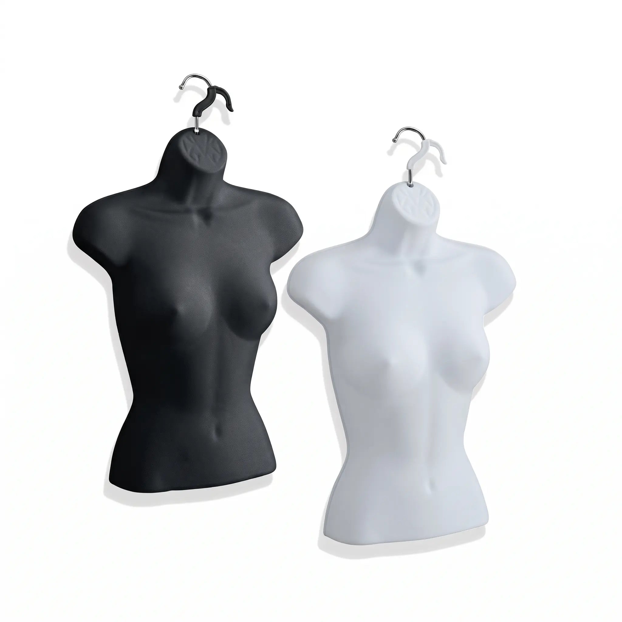 Half Body Female Hanging Torso Mannequin with Chrome Swivel Hook