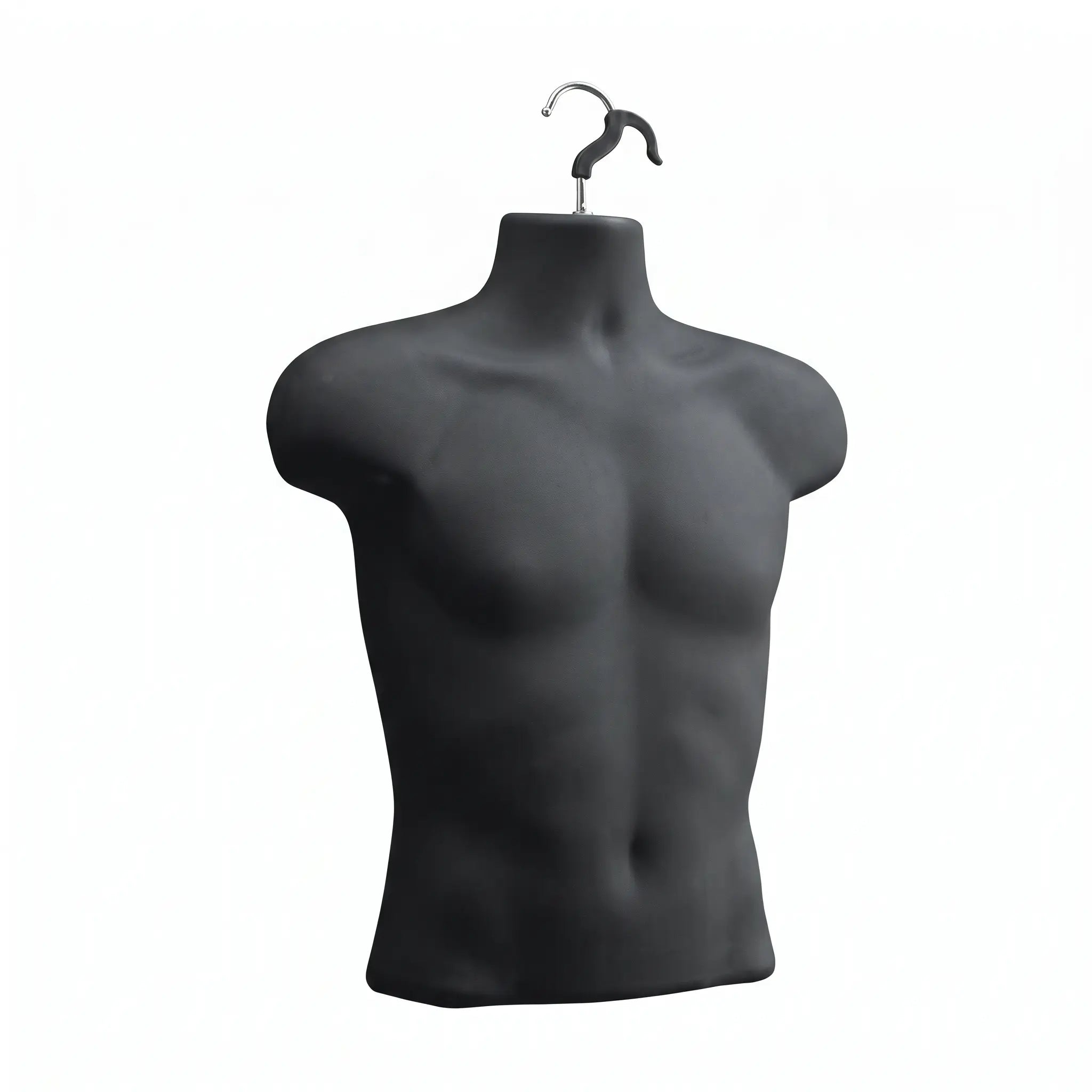 Half Body Male Hanging Torso Mannequin with Chrome Swivel Hook