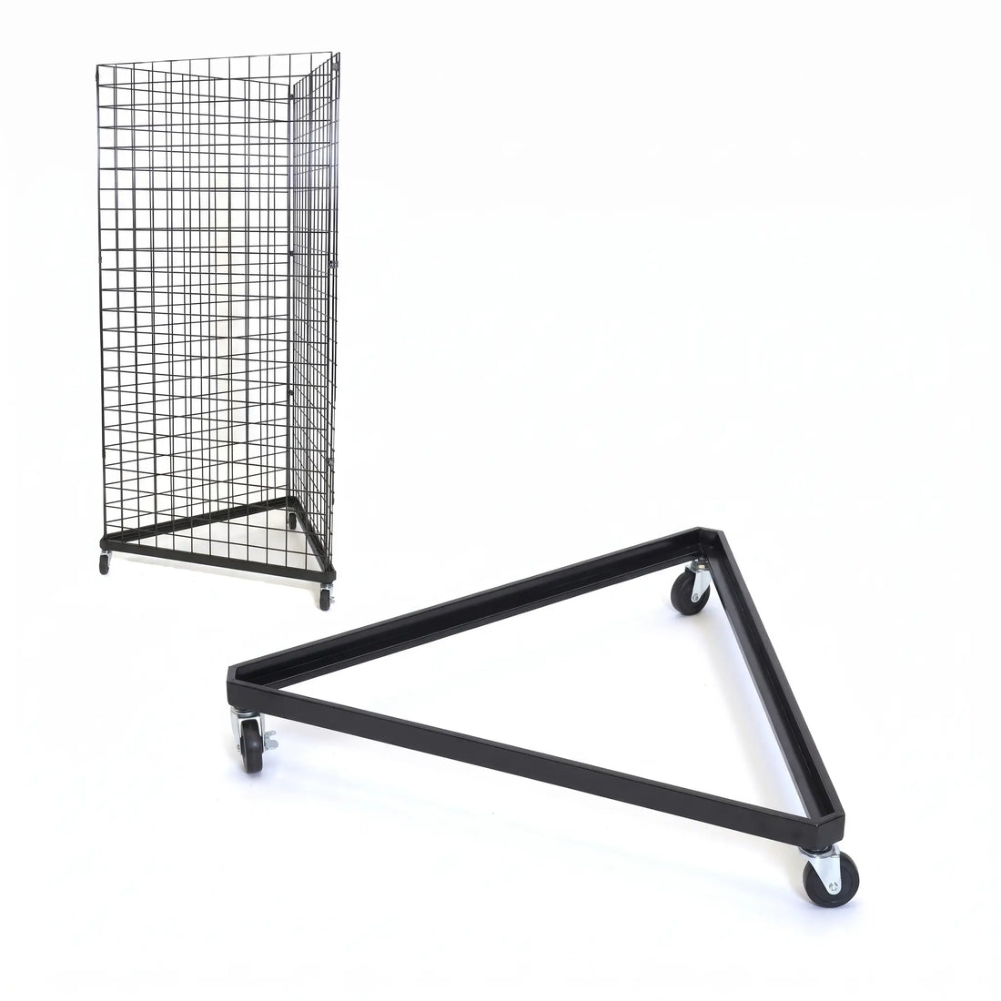 Heavy-Duty Modular Gridwall Display Bases – 4-Way, Gondola & Triangle Options