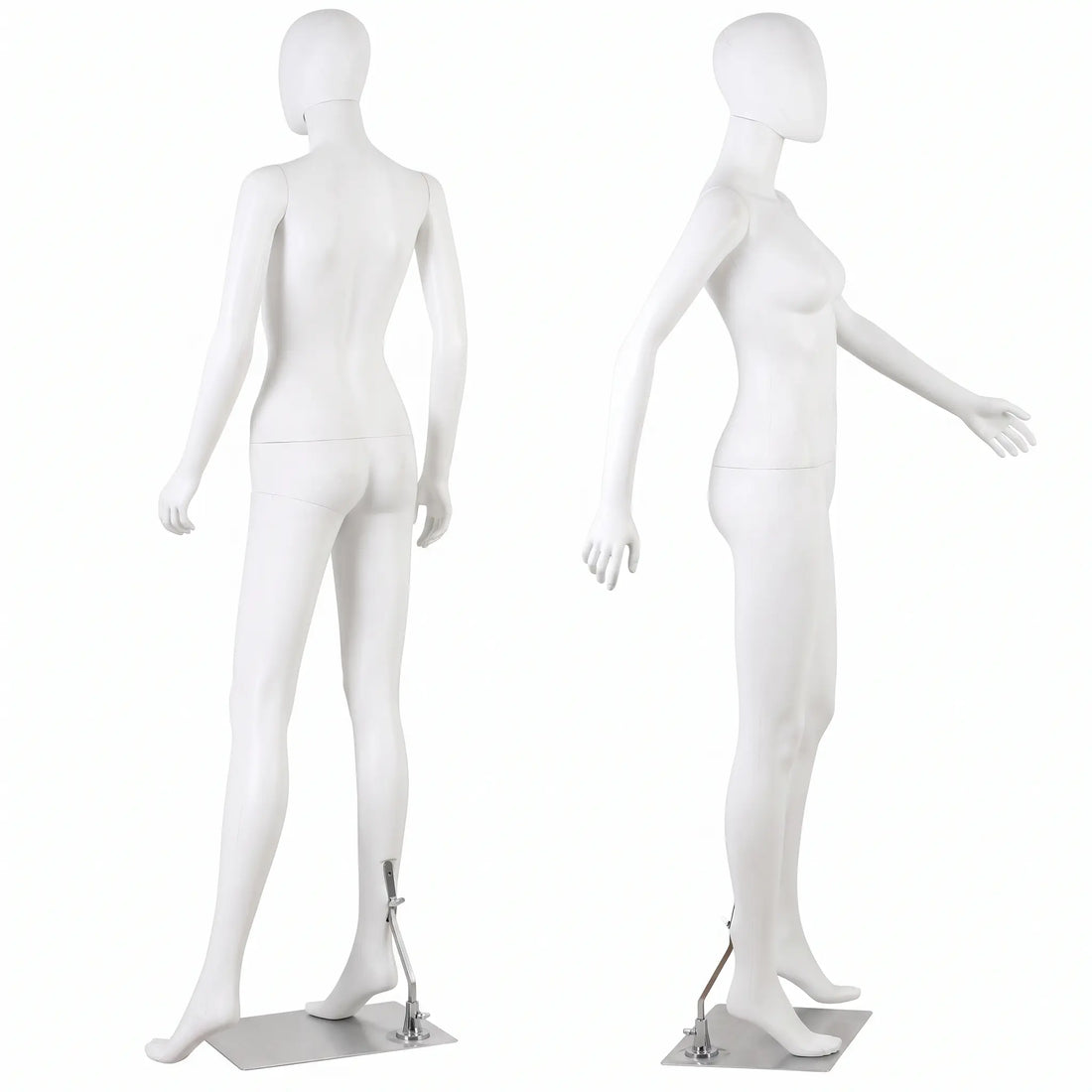 High Glossy Female Mannequin with Metal Base (Black & White) Austin Store Fixtures