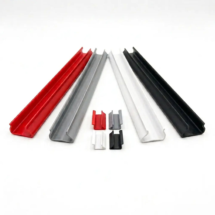 PVC Slatwall Color Snap Inserts (8ft, 16-Pack) | Trim Strips Austin Store Fixtures