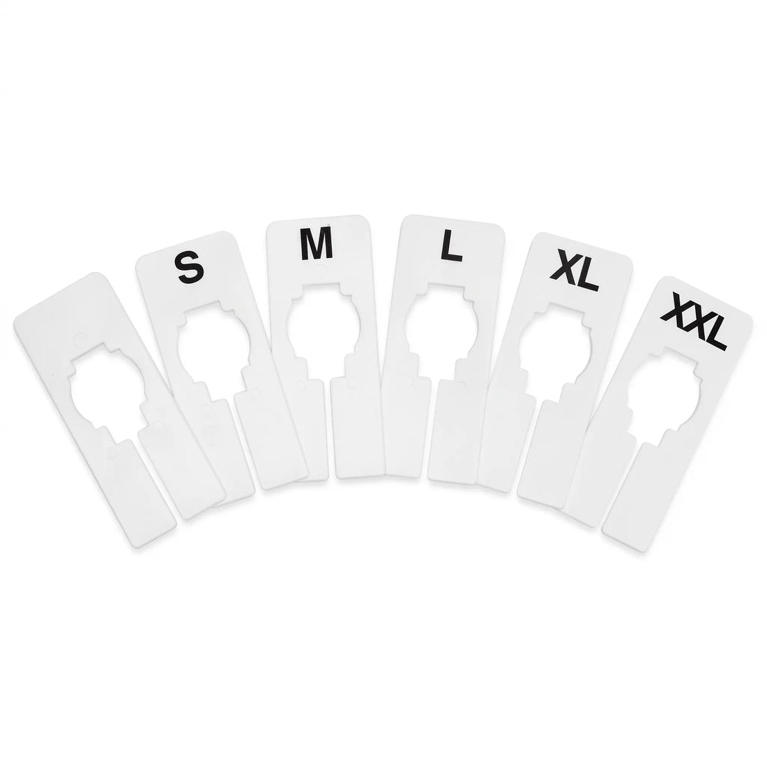 Plastic Clothing Rack Size Dividers (Round & Rectangular) Austin Store Fixtures