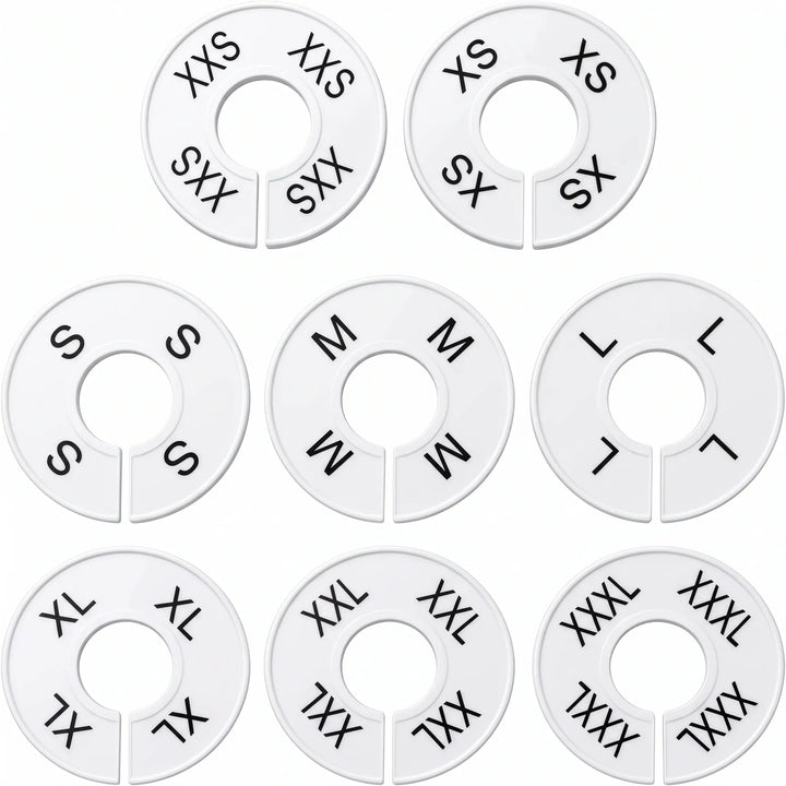 Plastic Clothing Rack Size Dividers (Round & Rectangular) Austin Store Fixtures