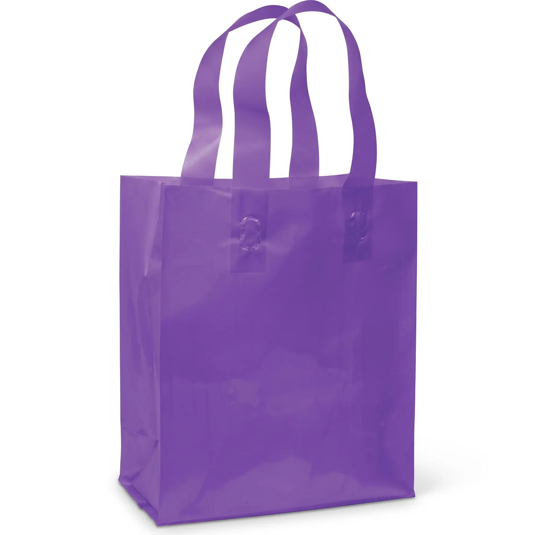 Prime Line Packaging Frosted Plastic Merchandise Bags with Loop Handles (100-Pack) Austin Store Fixtures
