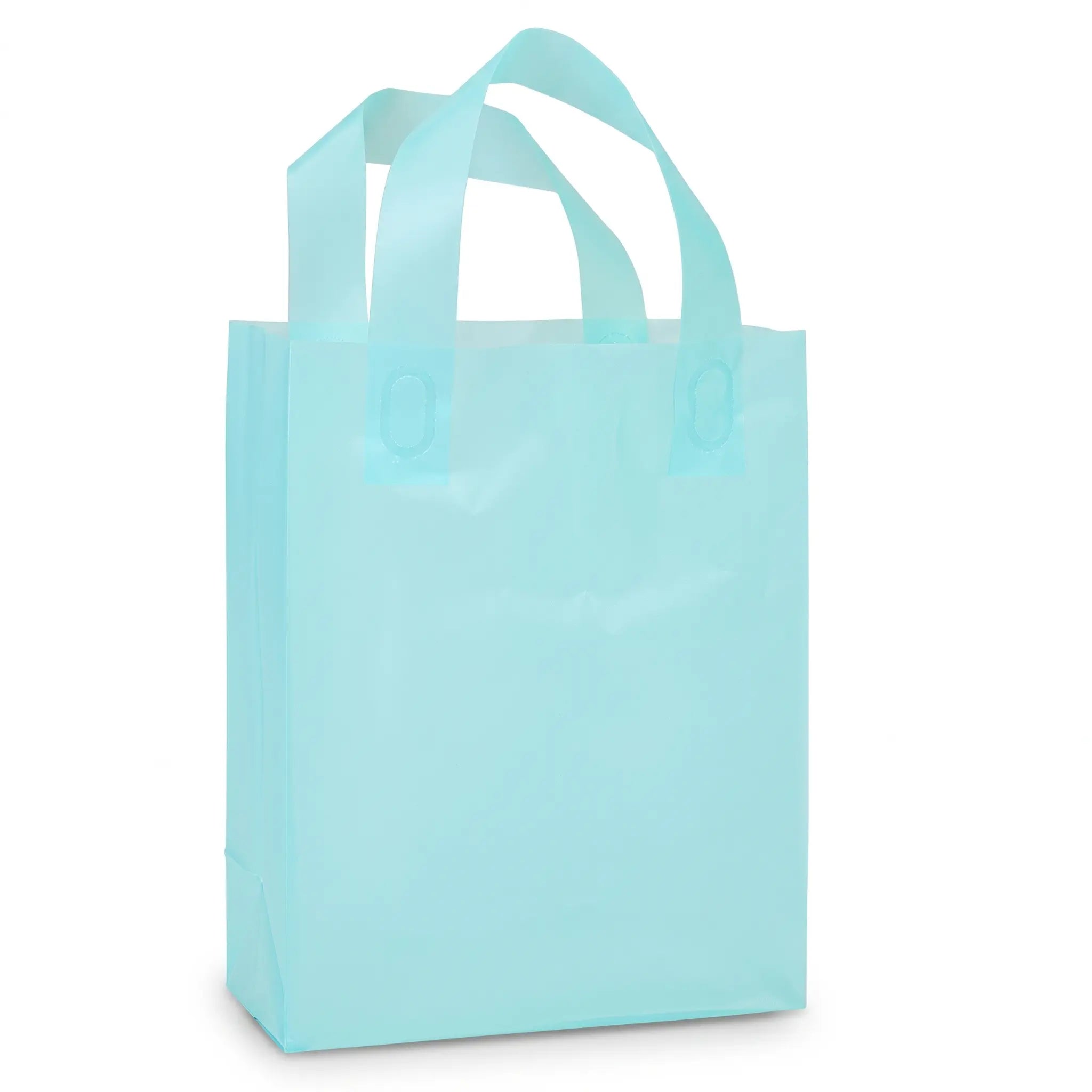 Prime Line Packaging Frosted Plastic Merchandise Bags with Loop Handles (100-Pack) Austin Store Fixtures