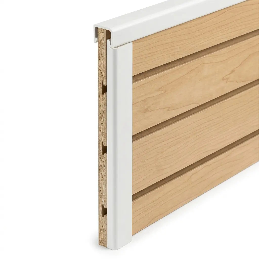 Slatwall Edge Cap Trim (8ft / 96") | Clean Panel Edge Molding Austin Store Fixtures