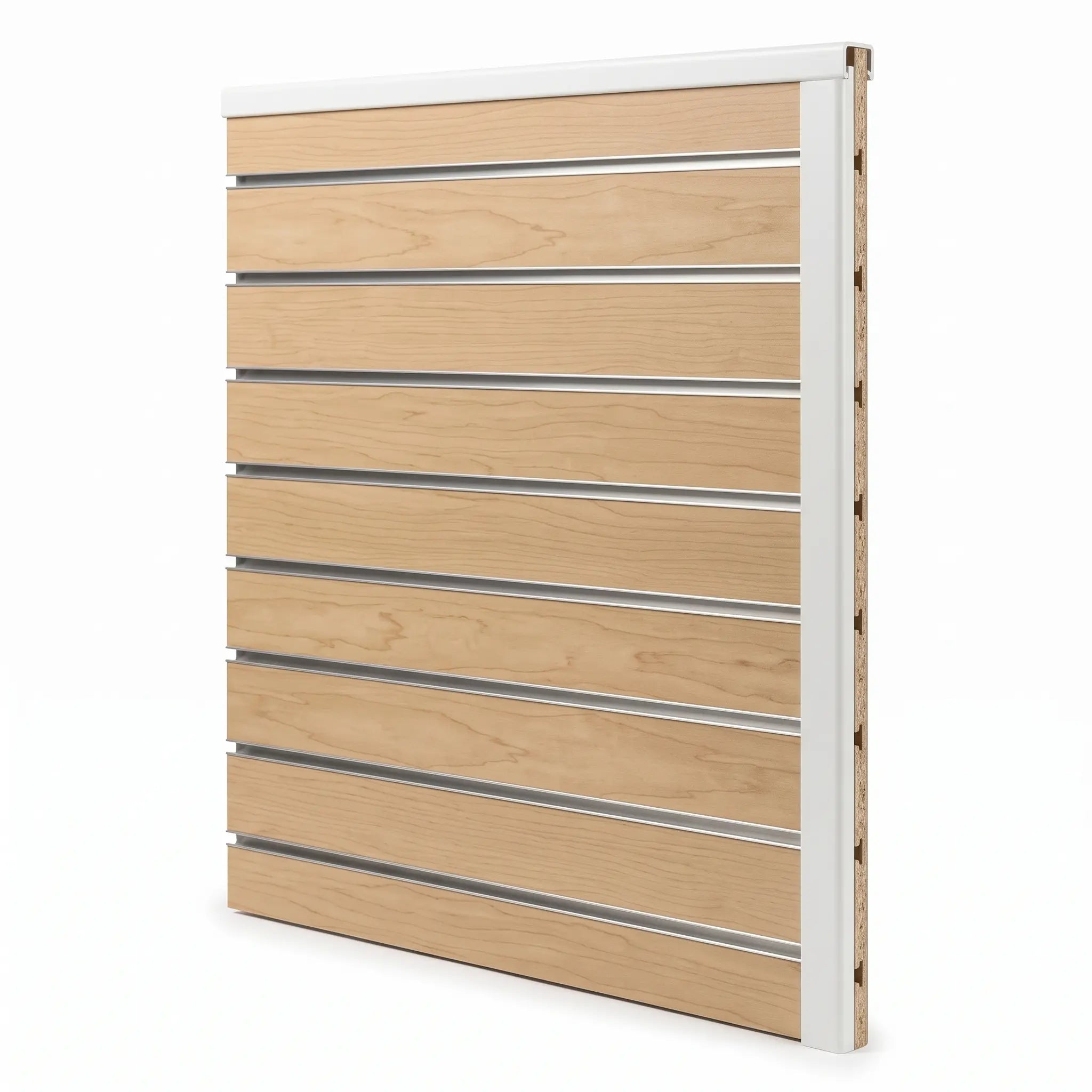 Slatwall Edge Cap Trim (8ft / 96") | Clean Panel Edge Molding Austin Store Fixtures
