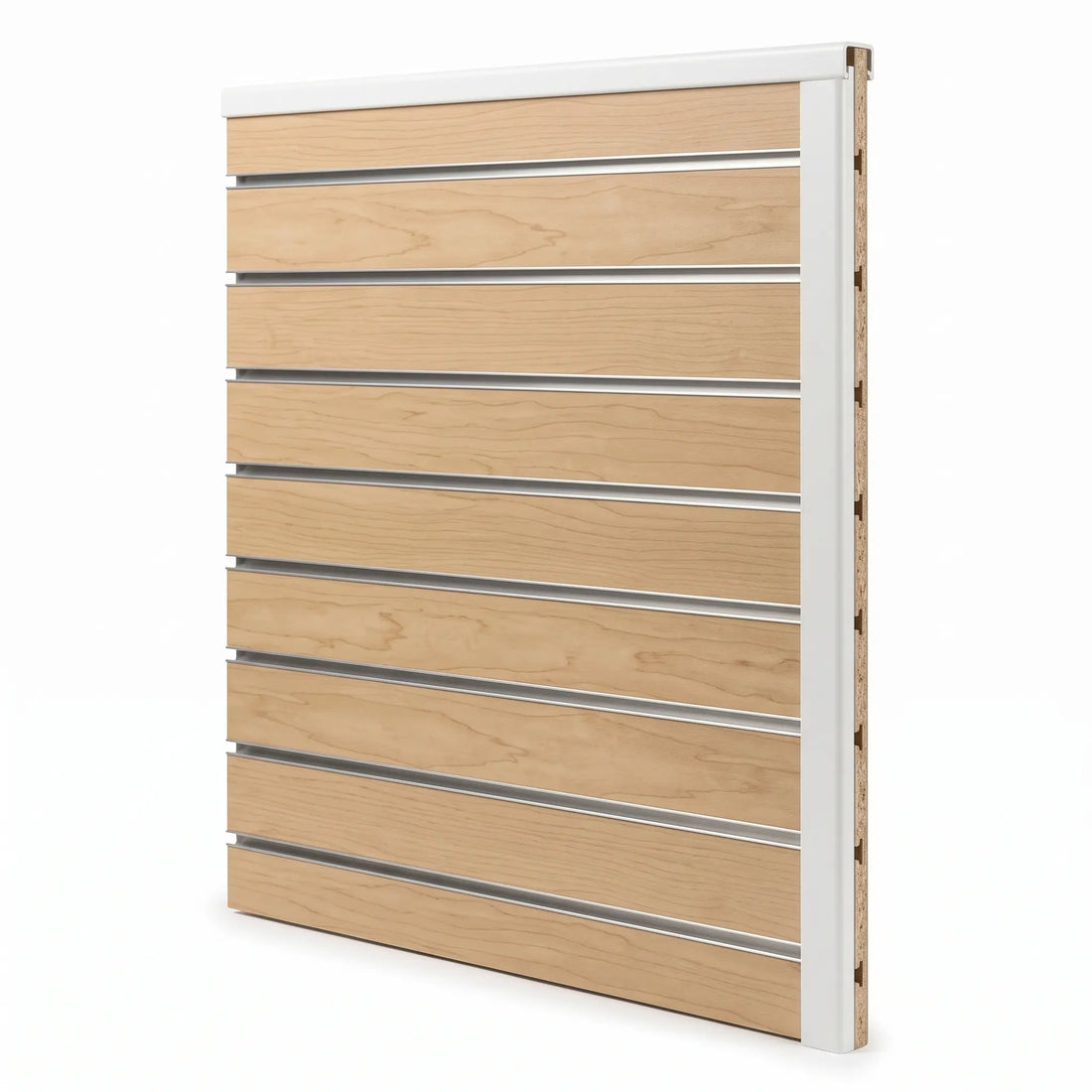 Slatwall Edge Cap Trim (8ft / 96") | Clean Panel Edge Molding Austin Store Fixtures