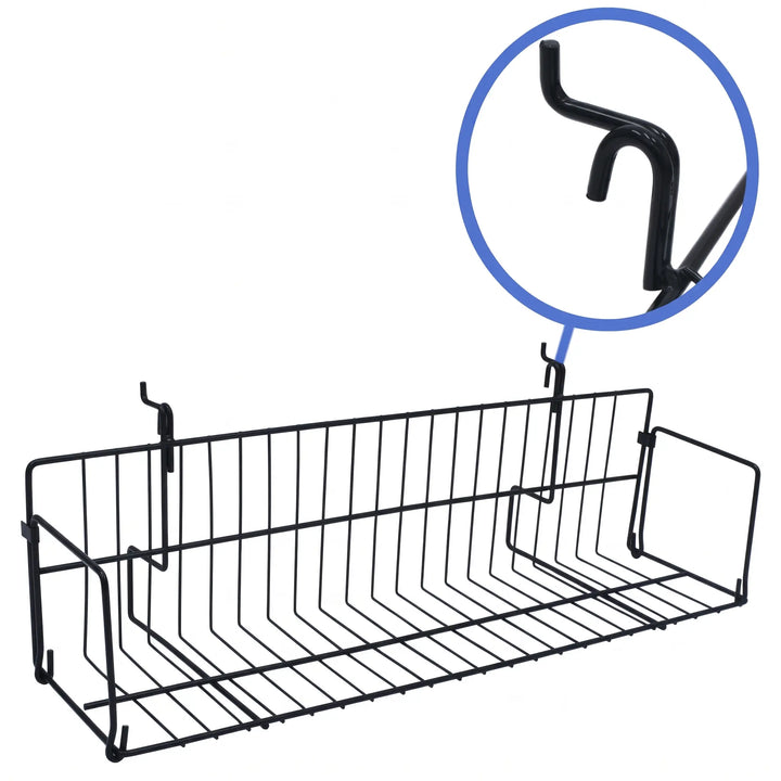 Universal Wire Media Shelf for Slatwall, Gridwall & Pegboard – UVS