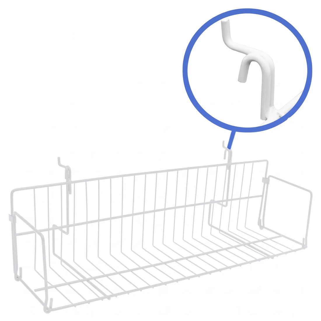 Universal Wire Media Shelf for Slatwall, Gridwall & Pegboard – UVS
