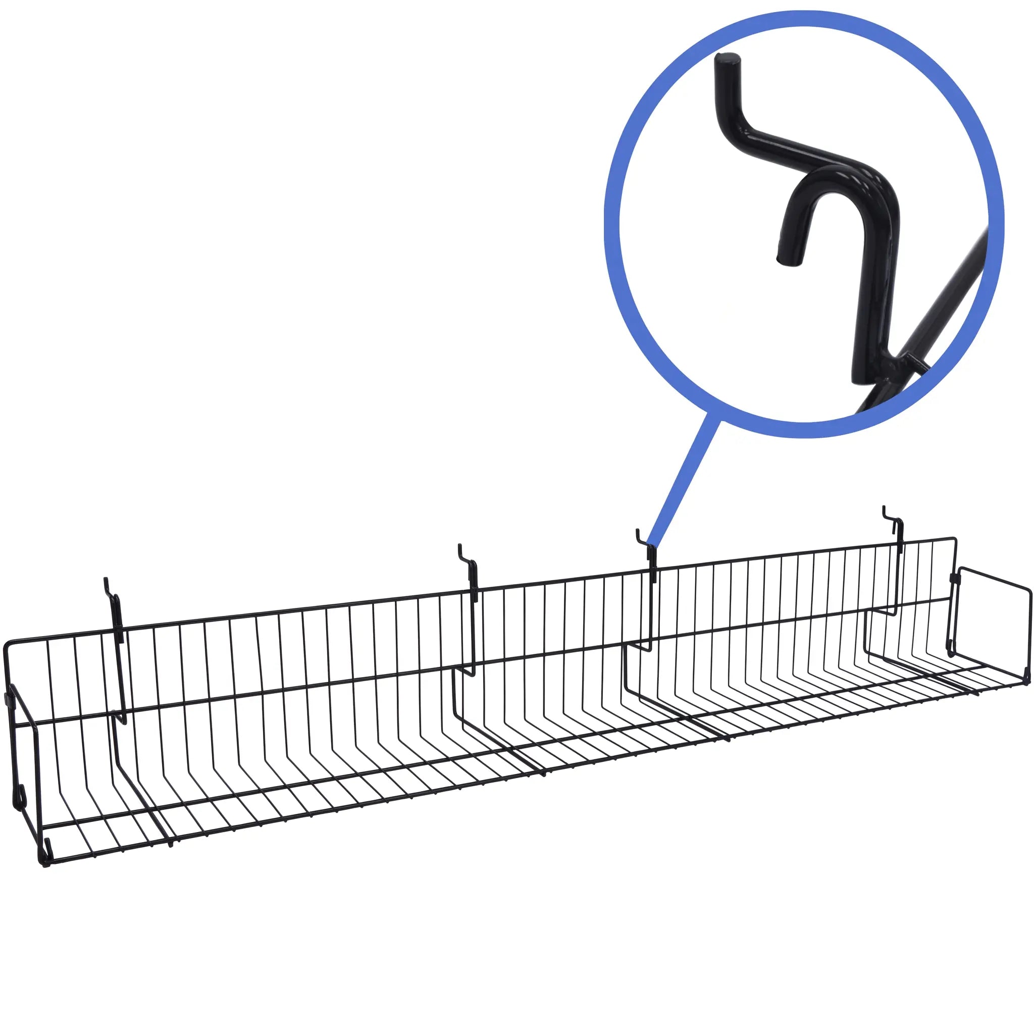 Universal Wire Media Shelf for Slatwall, Gridwall & Pegboard – UVS
