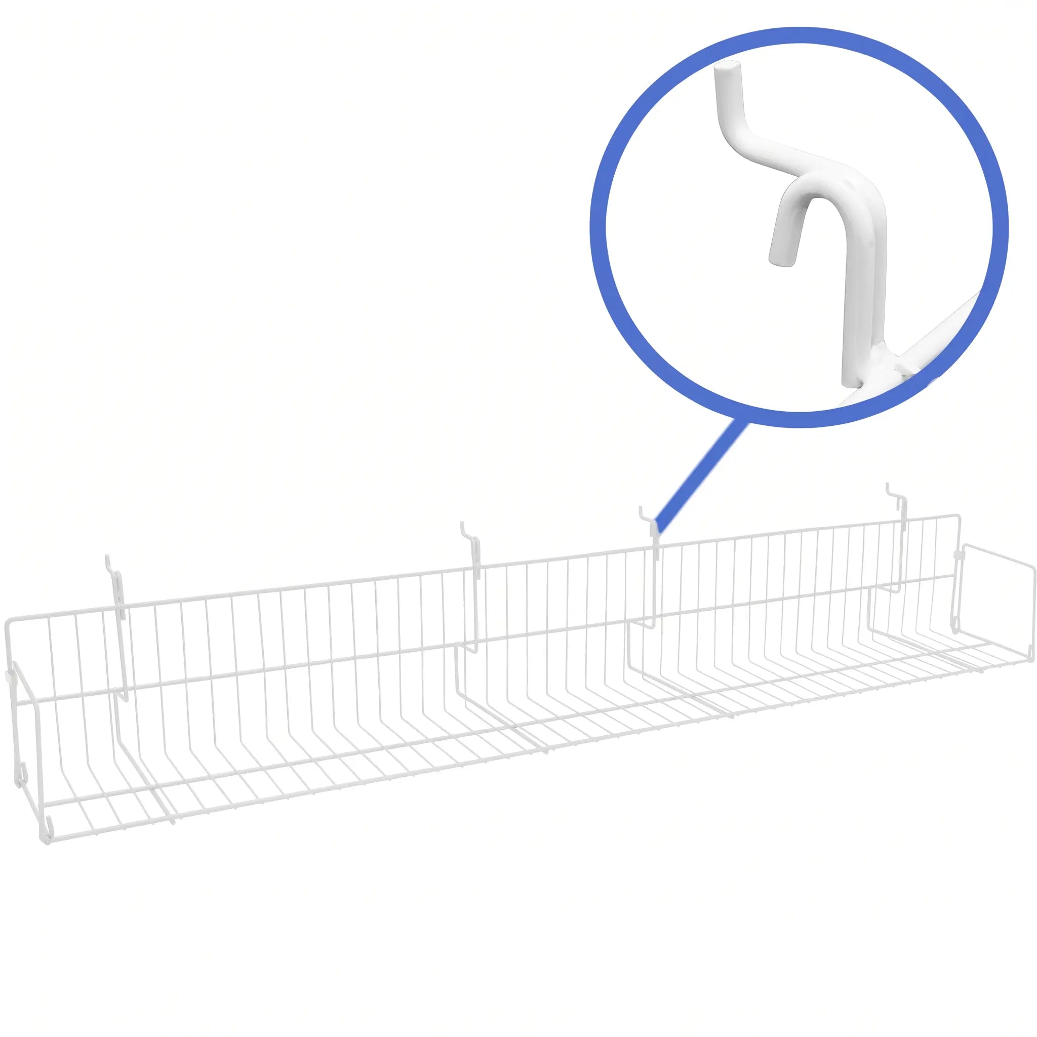 Universal Wire Media Shelf for Slatwall, Gridwall & Pegboard – UVS