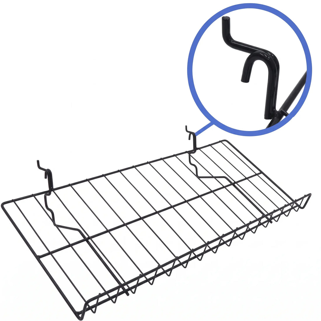 Universal Wire Slant Display Shelf (12" x 24") Austin Store Fixtures