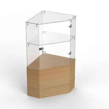 Aluminum Half Vision Glass Corner Filler