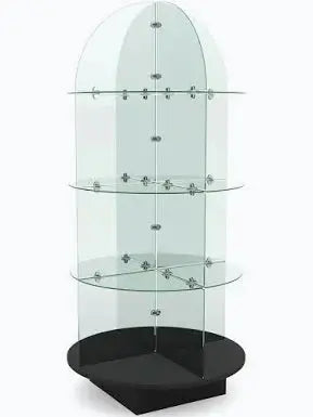 Glass Round 4 Tier Display