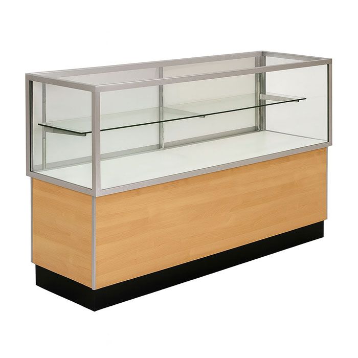 Half Vision Retail Showcase with Storage & Built-in Light Austin Store Fixtures