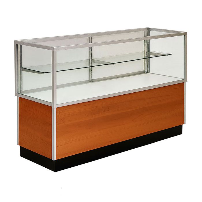 Half Vision Retail Showcase with Storage & Built-in Light Austin Store Fixtures