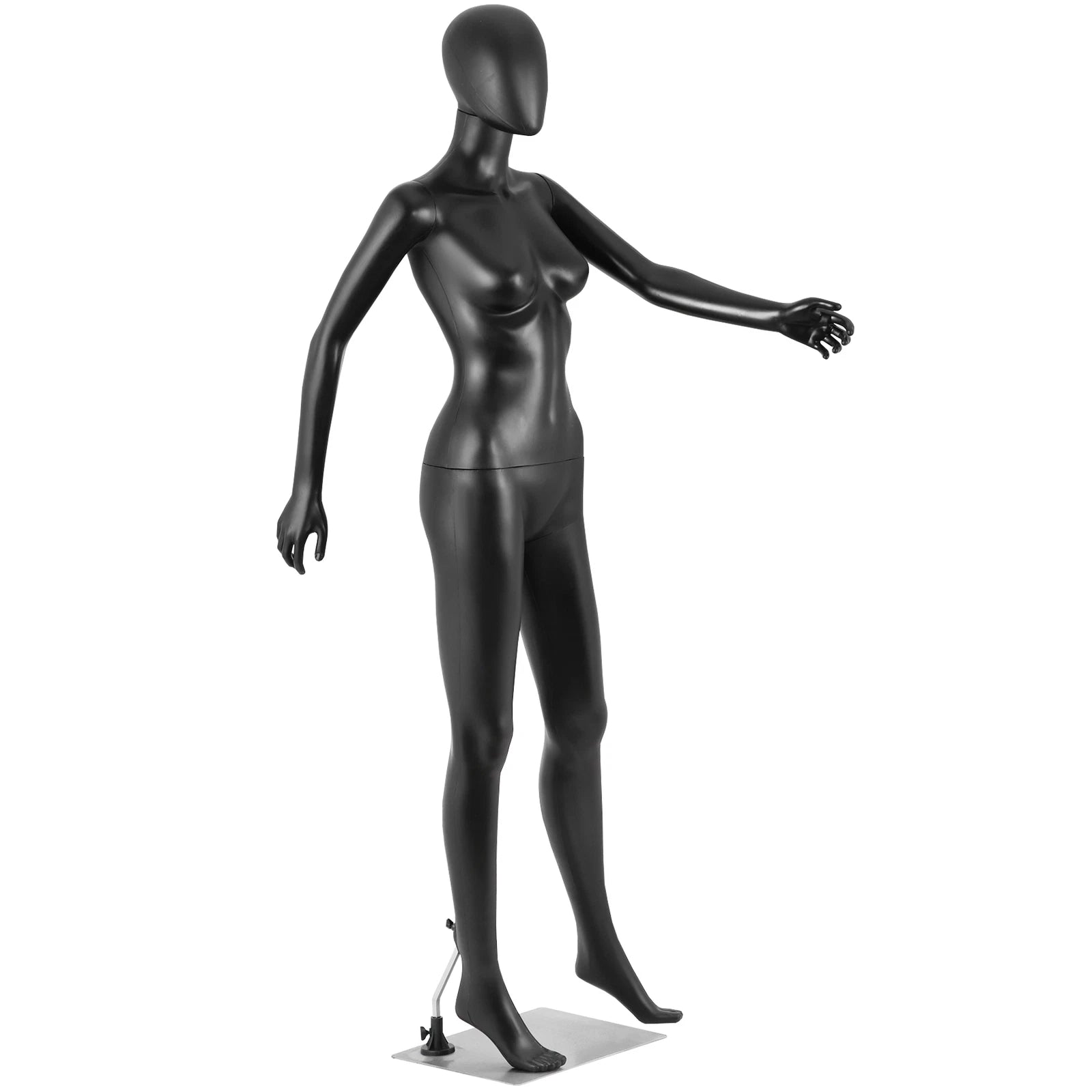 High Glossy Female Mannequin with Metal Base (Black & White) Austin Store Fixtures