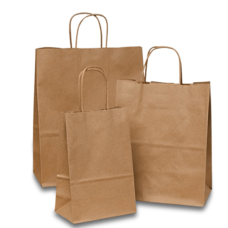 KRAFT PAPER BAGS - KRAFT/WHITE ASF