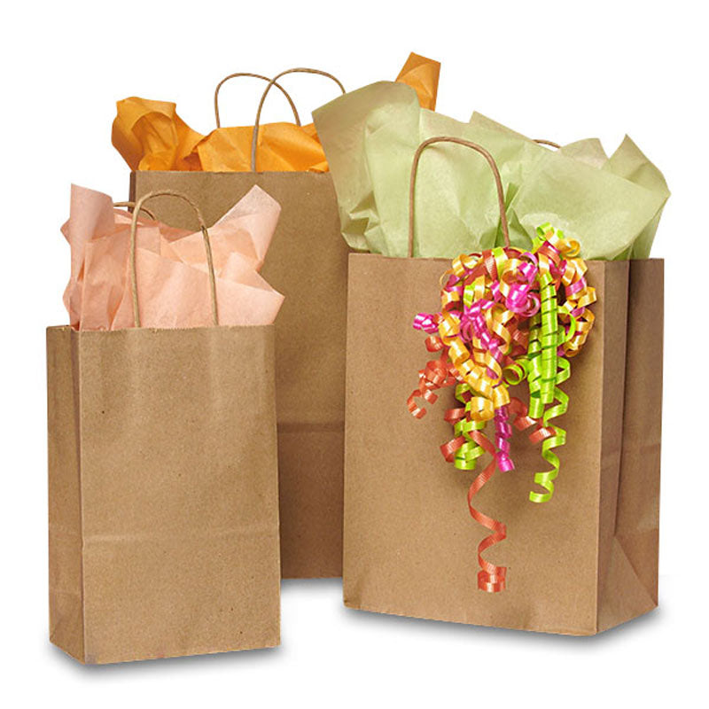 KRAFT PAPER BAGS - KRAFT/WHITE ASF