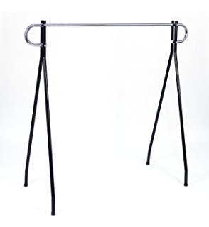 Single Bar Black Beauty Clothing Rack ASF