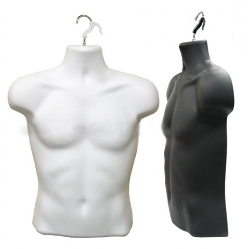 HALF MALE MANNEQUIN HANGING TORSOS ASF