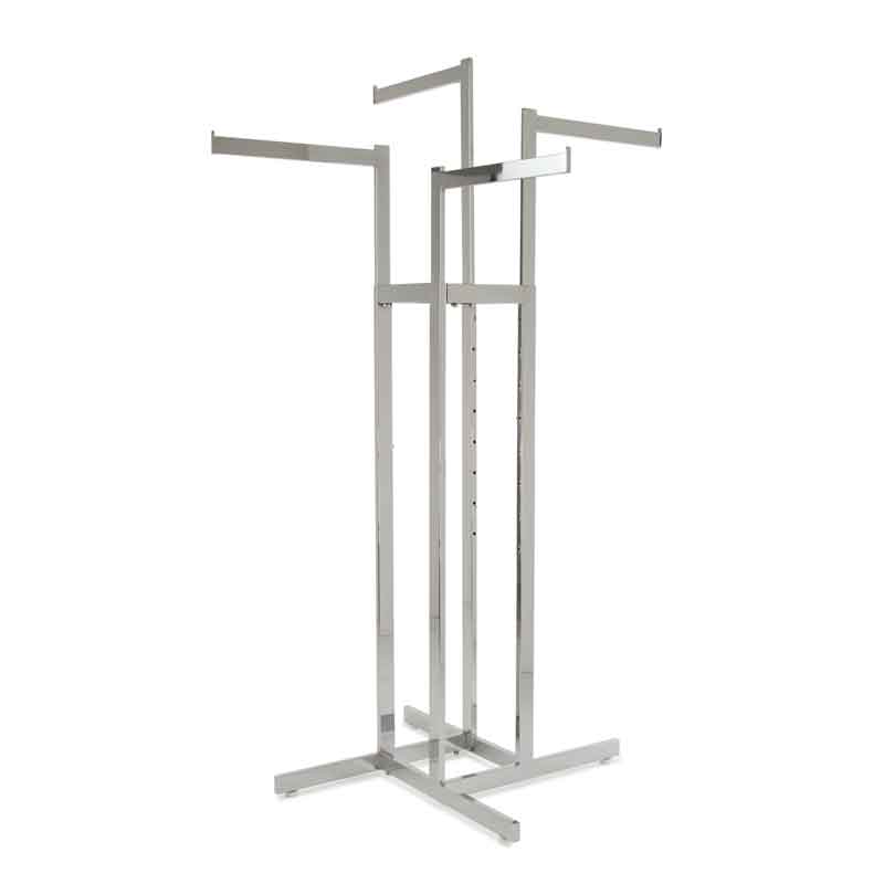 Four Way Straight Arm Clothing Rack ASF