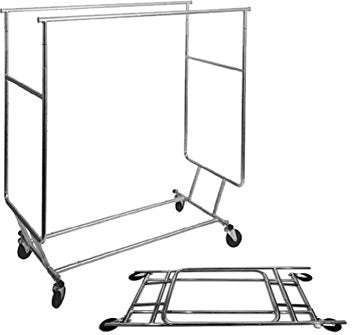 Double Bar Collapsible Clothing Rack ASF