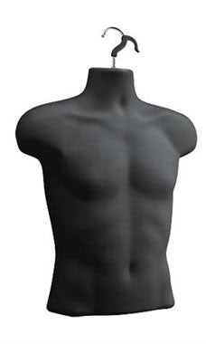 HALF MALE MANNEQUIN HANGING TORSOS