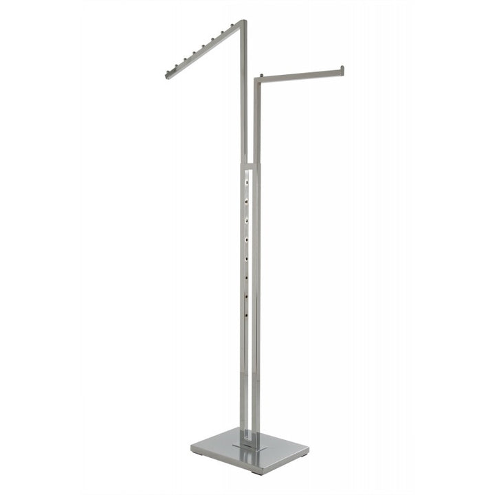 Two Way Clothing Rack With 1 Slant Arm/1 Straight Arm ASF