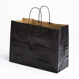 KRAFT PAPER BAGS - BLACK/RED ASF
