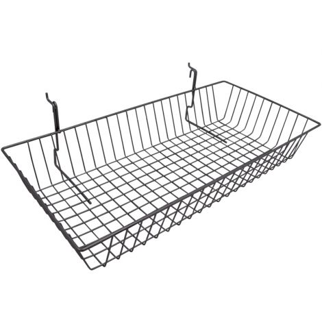 Universal Wire Display Basket for Slatwall, Grid & Pegboard Austin Store Fixtures