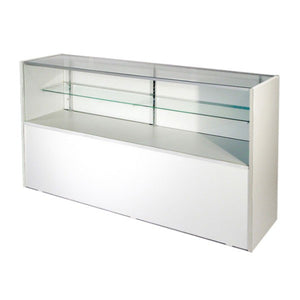 WHITE HALF VISION SHOWCASE - 4FT