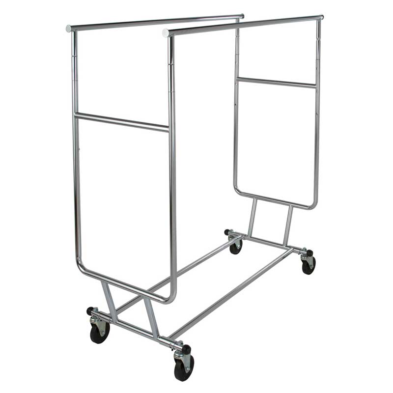Double Bar Collapsible Clothing Rack ASF