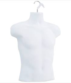 HALF MALE MANNEQUIN HANGING TORSOS ASF