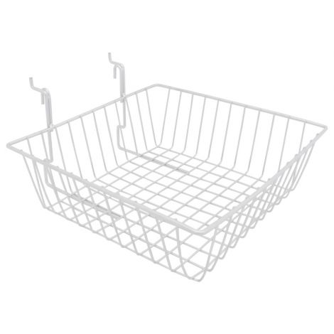 Universal Wire Display Basket for Slatwall, Grid & Pegboard Austin Store Fixtures