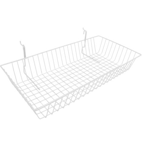 Universal Wire Display Basket for Slatwall, Grid & Pegboard Austin Store Fixtures